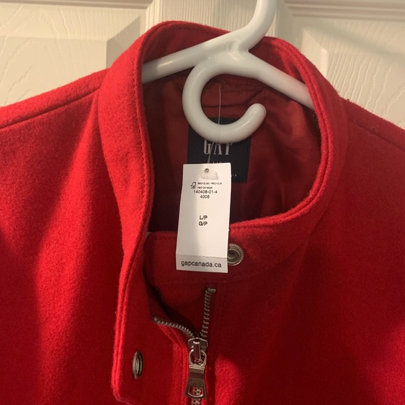 NWT red wool moto jacket - Picture 2 of 4